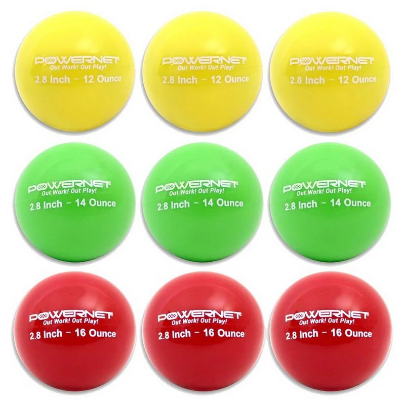 PowerNet 9-Pack 2.8" Weighted Progressive Training Balls 3 PowerNet 9-Pack 2.8" Weighted Progressive Training Balls