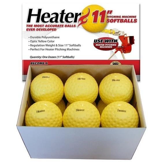 Heater Sports Heater 11 Inch Pitching Machine Softballs 3 Heater Sports Heater 11 Inch Pitching Machine Softballs