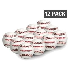 PowerNet Practice Baseballs 12 PK Recreation Grade Regulation Size Balls
