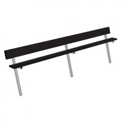 Jaypro 15' Player Bench W/Seat Back (Permanent)