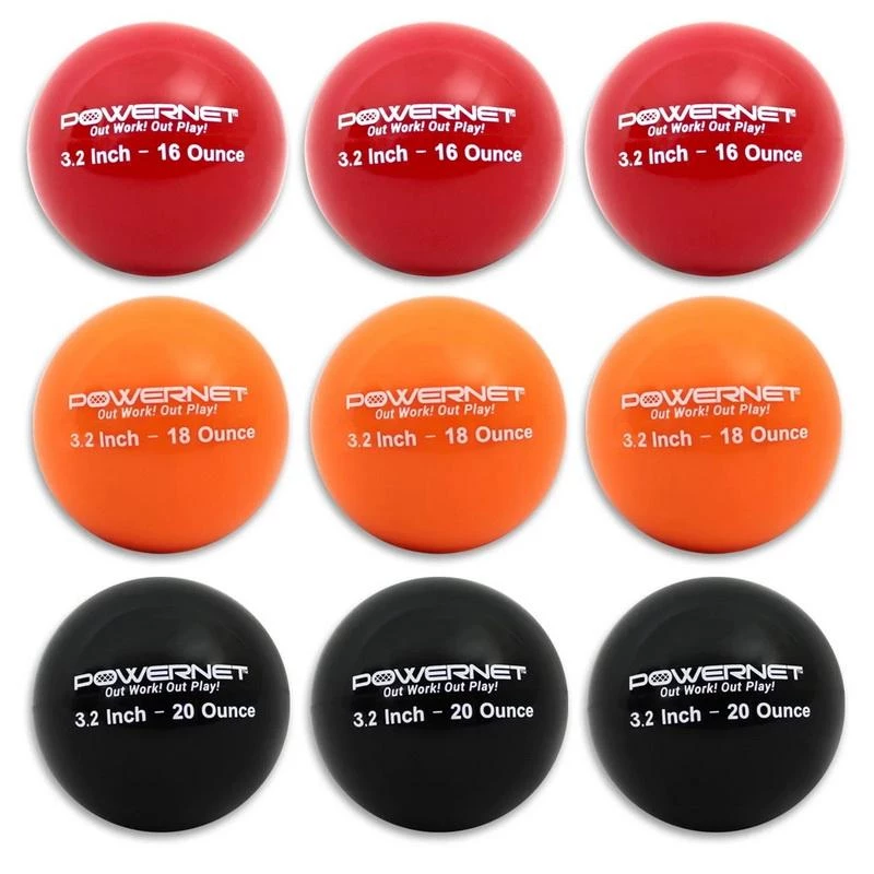 PowerNet 9-Pack 3.2" Weighted Training Balls 3 PowerNet 9-Pack 3.2" Weighted Training Balls