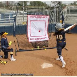 PowerNet 8'x8' Portable Barrier Backstop For Baseball