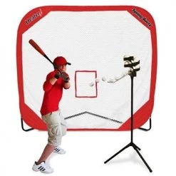 Heater Sports Soft Toss Machines Big League Drop Toss & Spring Away Pop-Up Net