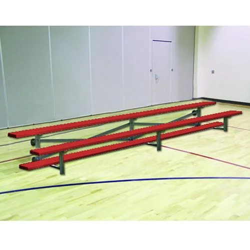 JayPro Indoor Bleachers 2 Row 7½' Tip & Roll Portable Aluminum Bleacher 6 JayPro Indoor Bleachers 2 Row 7½' Tip & Roll Portable Aluminum Bleacher