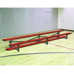 JayPro 2 Row 27' Tip & Roll Standard Portable Aluminum Bleacher
