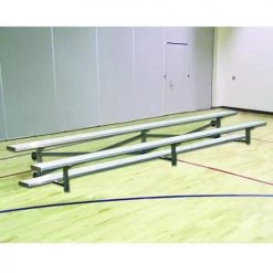 JayPro 2 Row 15' Tip & Roll Standard Portable Aluminum Bleacher