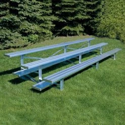 Bleachers JayPro 3 Row 27' Outdoor Standard Aluminum Bleacher