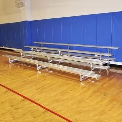 JayPro 4 Row 7½' Tip & Roll Portable Aluminum Bleacher