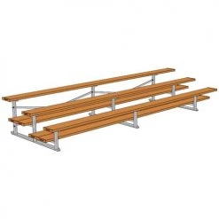 JayPro 3 Row 15' All Aluminum Preferred Bleacher