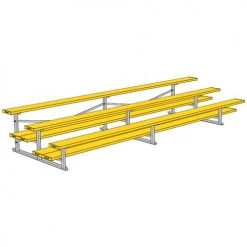 JayPro 3 Row 15' All Aluminum Preferred Bleacher