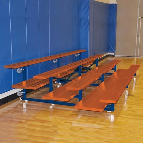 Indoor Bleachers JayPro 4 Row 27" Tip & Roll Portable Aluminum Bleacher 6 Indoor Bleachers JayPro 4 Row 27" Tip & Roll Portable Aluminum Bleacher