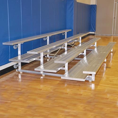 JayPro 4 Row 21' Tip & Roll Preferred Portable Aluminum Bleacher Indoor Bleachers 3 JayPro 4 Row 21' Tip & Roll Preferred Portable Aluminum Bleacher Indoor Bleachers
