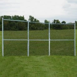 Chain Link Backstops JayPro Permanent Baseball/Softball Backstop 3 Panel