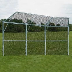 Chain Link Backstops JayPro Permanent Baseball/Softball Backstop 3 Panel