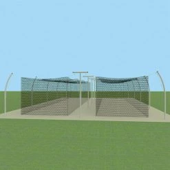JayPro 55' - 70' Professional Batting Cage Tunnel Frame -4