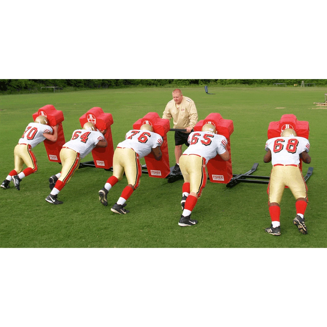 Fisher 5 Man Football Brute Blocking Sled 3 Fisher 5 Man Football Brute Blocking Sled