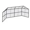 Athletic Connection Chain Link Backstop - 20' W/ Hood - No Wings