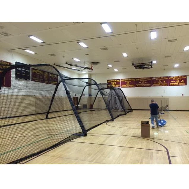 Complete Batting Cages BATCO Indoor And Outdoor Foldable Batting Cage With Net #42 Braided Nylon 12 Complete Batting Cages BATCO Indoor And Outdoor Foldable Batting Cage With Net #42 Braided Nylon