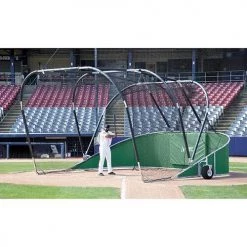 JayPro Big League Professional Hitting Turtle Backstop For Baseball #42 Nylon Complete Batting Cages