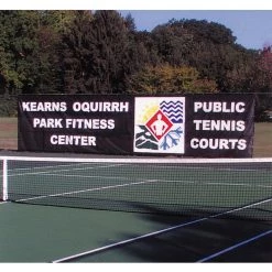 Jaypro Premium 14 Oz. Vinyl Coated Polyester Mesh Wind Screen