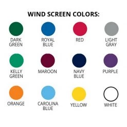 Jaypro Premium 14 Oz. Vinyl Coated Polyester Mesh Wind Screen