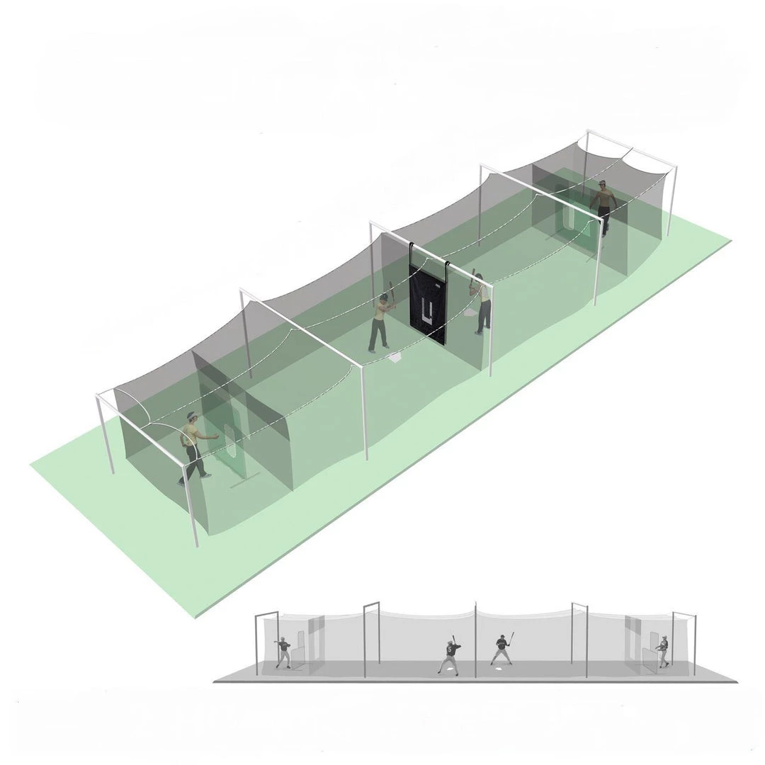 Jugs Sports Jugs Split Cage™ With #96 Polyester Netting 3 Jugs Sports Jugs Split Cage™ With #96 Polyester Netting