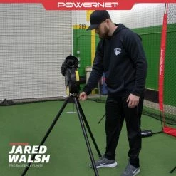 Powernet Launch F-lite Baseball And Softball Pitching Machine