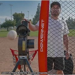Powernet Launch F-lite Baseball And Softball Pitching Machine