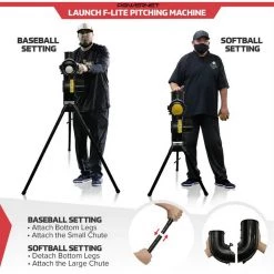 Powernet Launch F-lite Baseball And Softball Pitching Machine