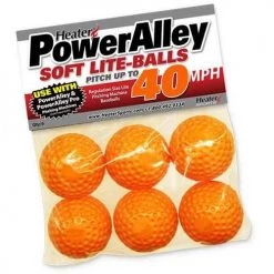 Heater Sports PowerAlley 40 MPH Orange Lite Baseballs