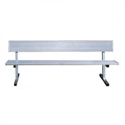 JayPro 15' Player Bench W/Seat Back (Surface Mount)