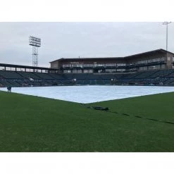 Inland Tarp & Liner 12 Mil Polyethylene Athletic Field Cover Black/White Field Covers