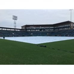 Inland Tarp & Liner Field Covers 15 Mil Polyethylene Athletic Field Cover Silver/White