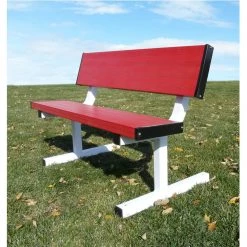 Bison Inc. Bison All Aluminum Portable School Color 4′ Player Bench