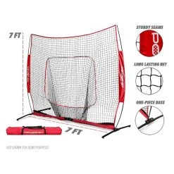 PowerNet 7x7 Pro Practice Net For Baseball Softball
