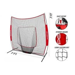 PowerNet 7x7 Baseball Softball Practice Hitting Net