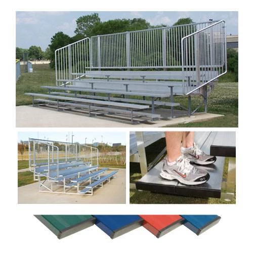 Athletic Connection Preferred Powder Coated Bleachers With Vertical Picket Railing 3 Athletic Connection Preferred Powder Coated Bleachers With Vertical Picket Railing