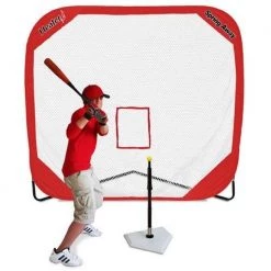 Heater Sports Spring Away Tee & Spring Away 7' X 7' Pop-Up Net