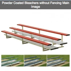 Athletic Connection 2-3 Row Powder Coated Aluminum Bleachers