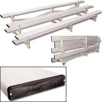 Athletic Connection 2-4 Row Portable Tip N' Roll Aluminum Bleachers Indoor Bleachers 5 Athletic Connection 2-4 Row Portable Tip N' Roll Aluminum Bleachers Indoor Bleachers