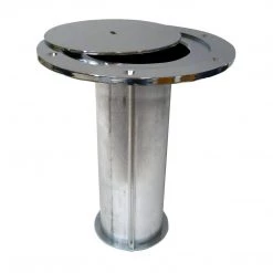 Bison Inc. Bison Volleyball Socket With Chrome Plated Steel Swivel Cover Plate