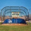 Complete Batting Cages Big Bubba Elite Portable Backstop Hitting Turtle For Baseball