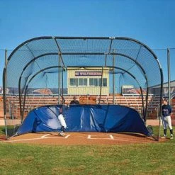 Complete Batting Cages Big Bubba Elite Portable Backstop Hitting Turtle For Baseball