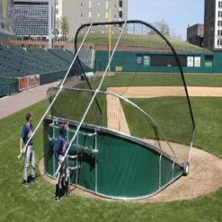 Complete Batting Cages Big Bubba Pro Hitting Turtle Backstop For Baseball