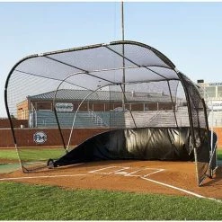 Complete Batting Cages Big Bubba Pro Hitting Turtle Backstop For Baseball