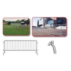 Athletic Connection Crowd Control Steel Barricades Fencing