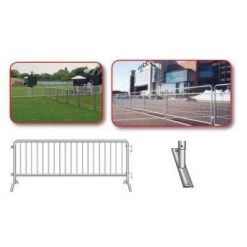 Athletic Connection Crowd Control Steel Barricades Fencing