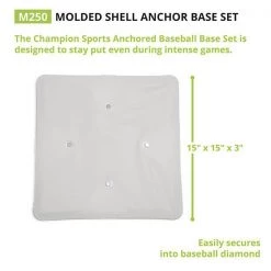 Champion Sports Anchored Base Set With Molded Shell