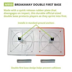Bases & Plates Champion Sports Breakaway Double First Base