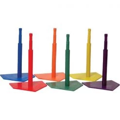 Champion Sports Deluxe 6 Color Batting Tee Set Batting Tees